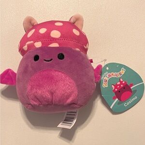 Squishmallows Cosimo the Mushroom Bat - 5” - NWT